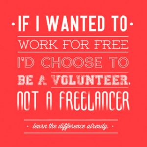 Als ik gratis werk wilde doen, werd ik wel vrijwilliger